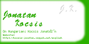 jonatan kocsis business card